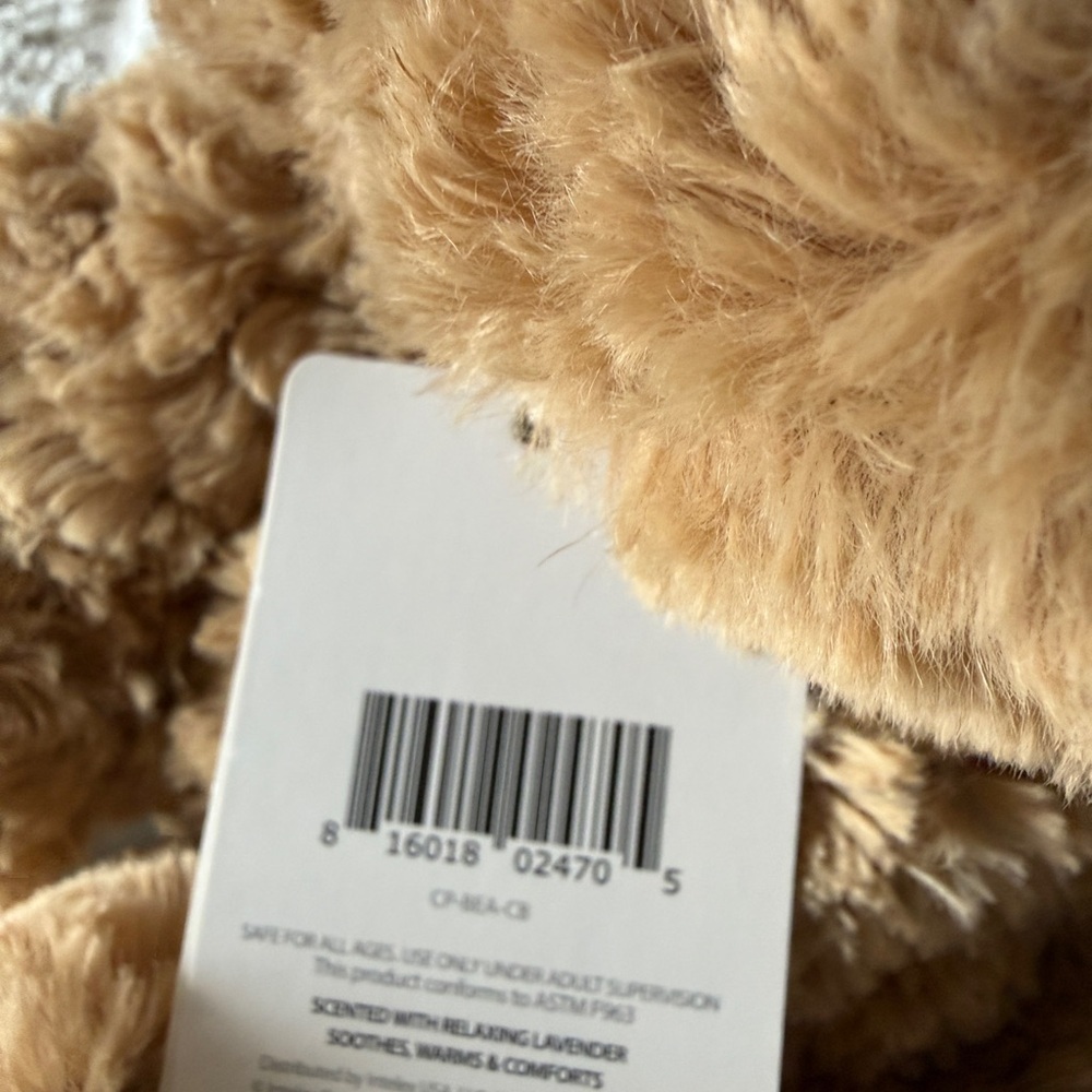 Warmie 🧸 Plush Tan Teddy Bear nwt sooo soft and adorable -for every age! - Picture 3 of 9